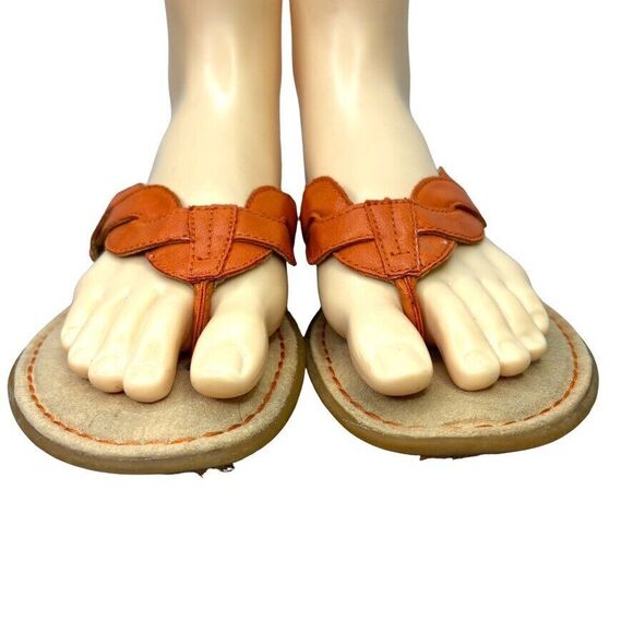 Boc Born Concepts Women's Braided Strap Orange Sandal Size 9M - Picture 3 of 12